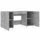Rašomasis stalas, betono pilkas, 140x50x75cm, apdirbta mediena