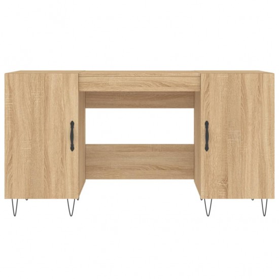 Rašomasis stalas, sonoma ąžuolo, 140x50x75cm, apdirbta mediena