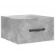 Sieninės naktinės spintelės, 2vnt., betono pilkos, 35x35x20cm