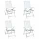 Kėdės pagalvėlės, 4vnt., 50x50x3cm, audinys, su lapais