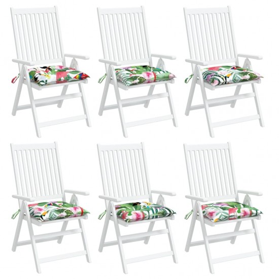 Kėdės pagalvėlės, 6vnt., įvairių spalvų, 40x40x7cm, audinys