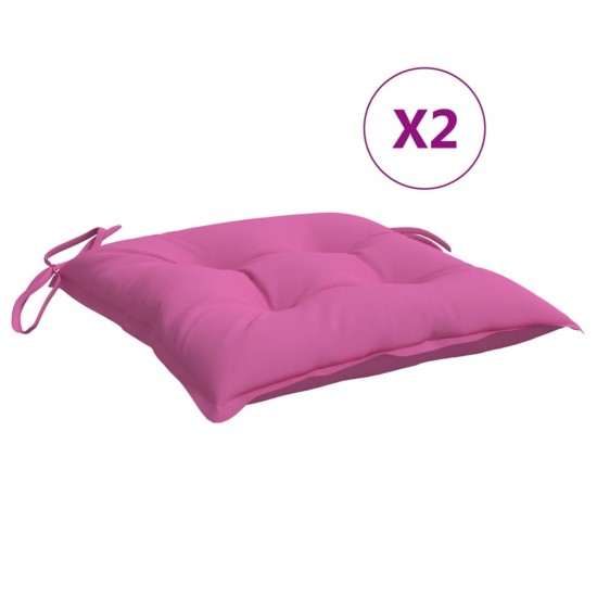Kėdės pagalvėlės, 6vnt., rožinės spalvos, 40x40x7cm, audinys