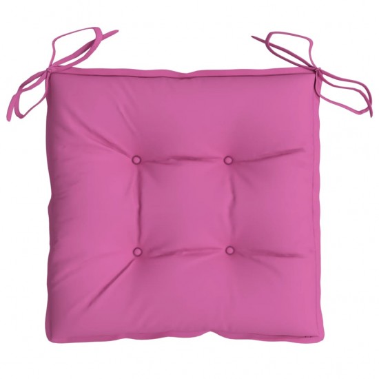 Kėdės pagalvėlės, 6vnt., rožinės spalvos, 40x40x7cm, audinys
