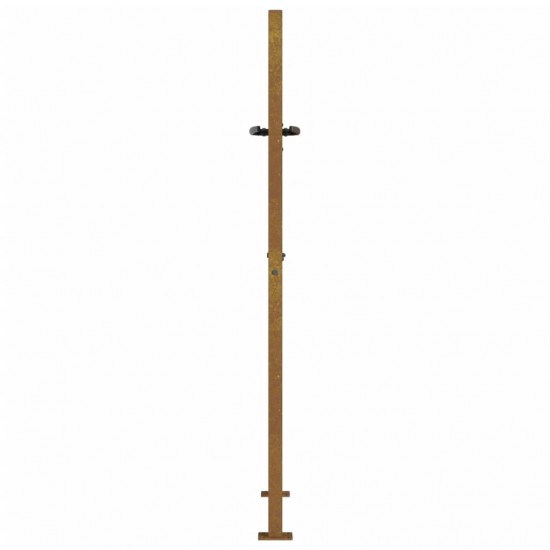 Sodo vartai, 105x130cm, corten plienas, bambuko dizaino