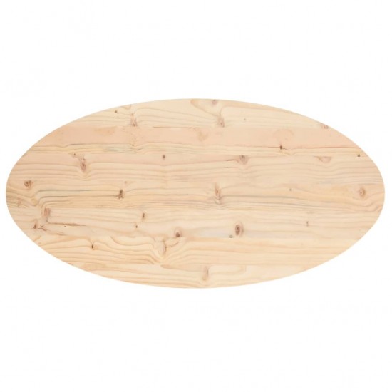 Stalviršis, 100x50x2,5cm, pušies medienos masyvas, ovalus