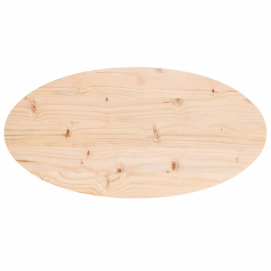 Stalviršis, 60x30x2,5cm, pušies medienos masyvas, ovalus