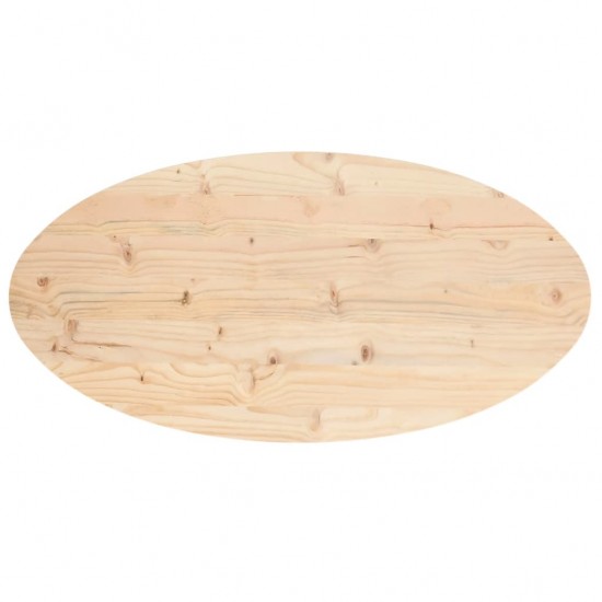 Stalviršis, 110x55x2,5cm, pušies medienos masyvas, ovalus