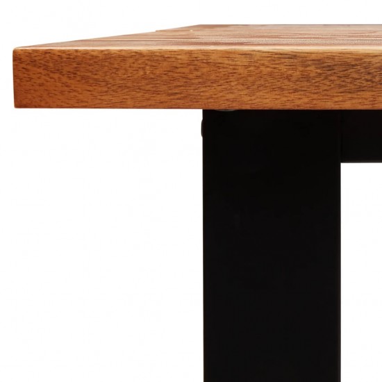 Valgomojo stalas su gyvu kraštu, 200x90x75cm, akacijos masyvas