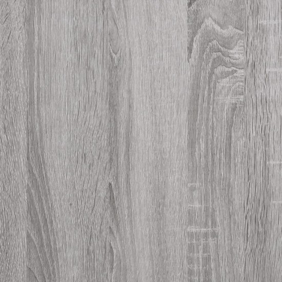 Knygų lentyna, pilka ąžuolo, 100x32x170cm, mediena/geležis