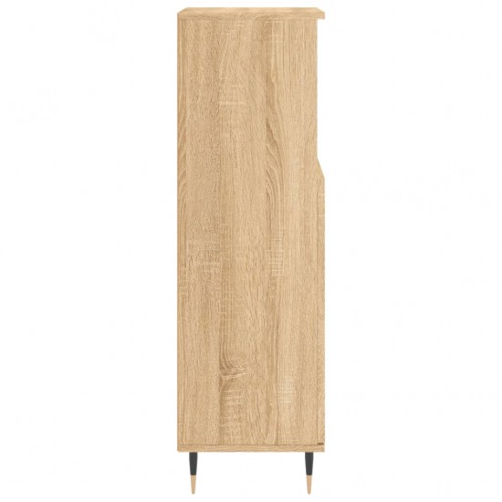 Vonios kambario spintelė, ąžuolo, 30x30x100cm, apdirbta mediena