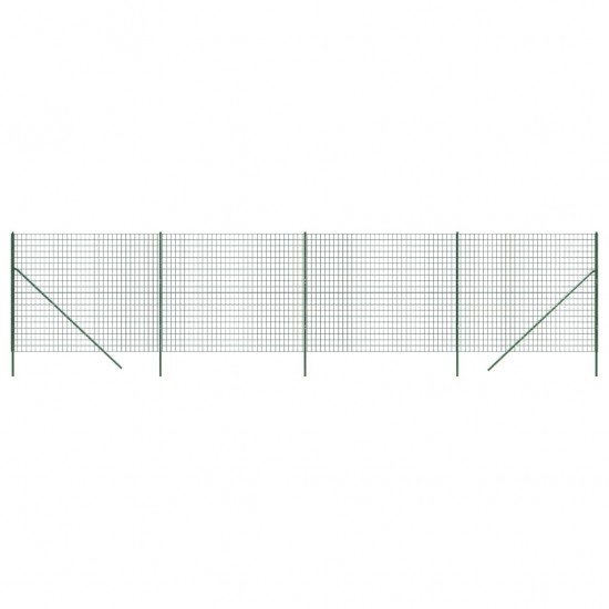 Vielinė tinklinė tvora, žalia, 1,8x10m, galvanizuotas plienas