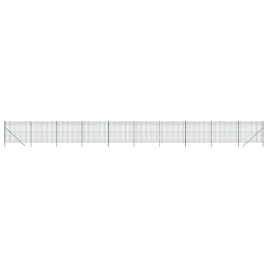 Vielinė tinklinė tvora, žalia, 1,6x25m, galvanizuotas plienas