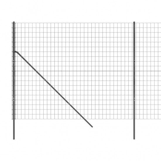 Vielinė tinklinė tvora, antracito, 2,2x25m, plienas