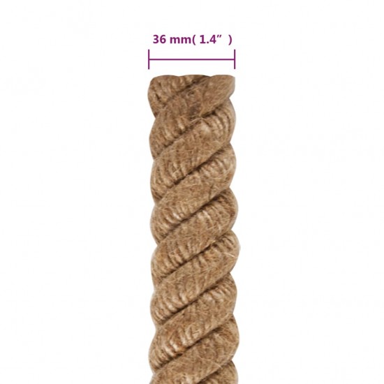 Džiuto virvė, 25 m ilgio, 36 mm storio