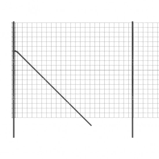 Vielinė tinklinė tvora, antracito, 1,4x25m, plienas