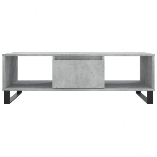 Kavos staliukas, betono pilkas, 104x60x35cm, apdirbta mediena