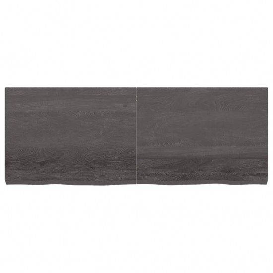Sieninė lentyna, tamsiai pilka, 160x60x6cm, ąžuolo masyvas