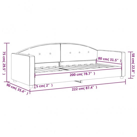 Sofa, geltonos spalvos, 80x200cm, aksomas