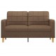 Dvivietė sofa, rudos spalvos, 140cm, audinys