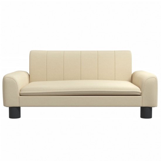 Vaikiška sofa, kreminės spalvos, 70x45x30cm, audinys