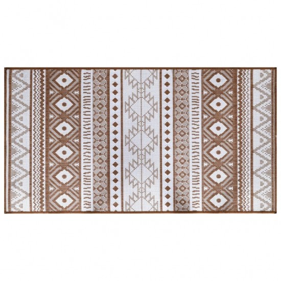 Lauko kilimėlis, rudos ir baltos spalvos, 80x150cm, dvipusis