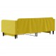 Ištraukiama lova su stalčiais, geltona, 100x200cm, aksomas