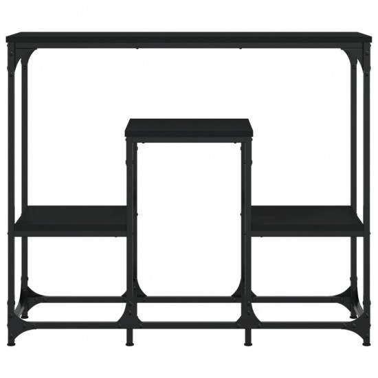 Konsolinis staliukas, juodas, 89,5x28x76cm, apdirbta mediena
