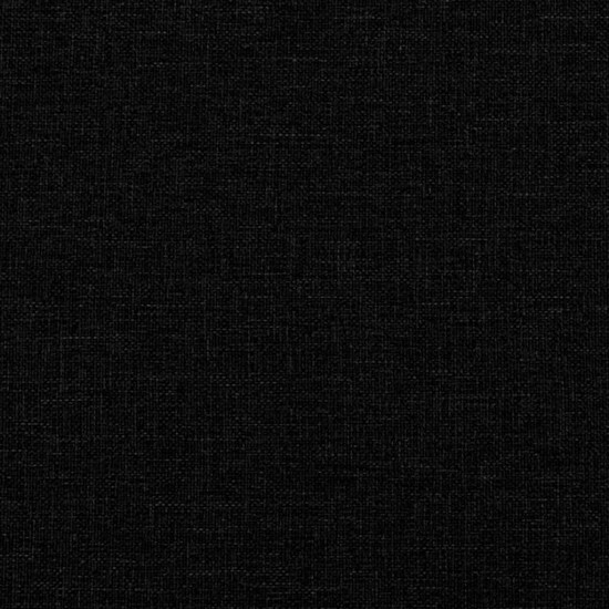 Lova su čiužiniu, juodos spalvos, 90x200cm, audinys