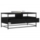Kavos staliukas, juodos spalvos, 100x51x45cm, apdirbta mediena