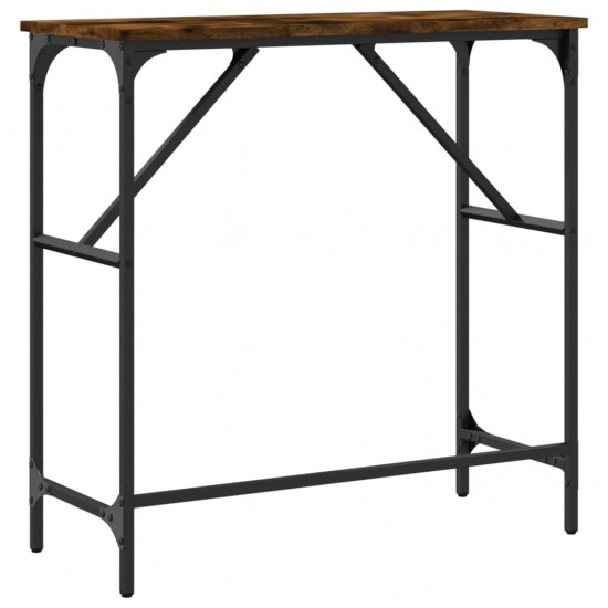 Konsolinis staliukas, dūminio ąžuolo, 75x32x75cm, mediena