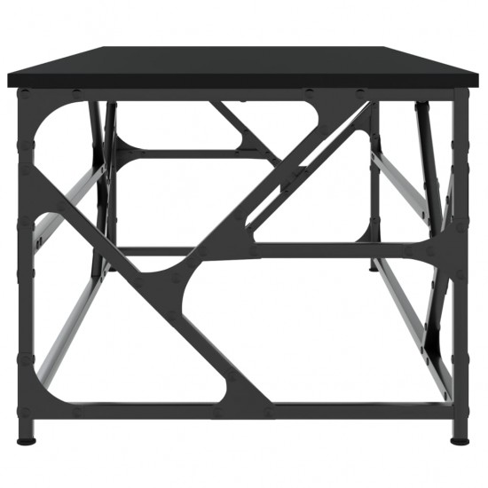 Kavos staliukas, juodos spalvos, 100x50x40cm, apdirbta mediena