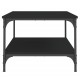 Kavos staliukas, juodos spalvos, 100x55x40cm, apdirbta mediena