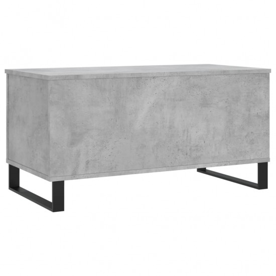 Kavos staliukas, betono pilkas, 90x44,5x45cm, apdirbta mediena
