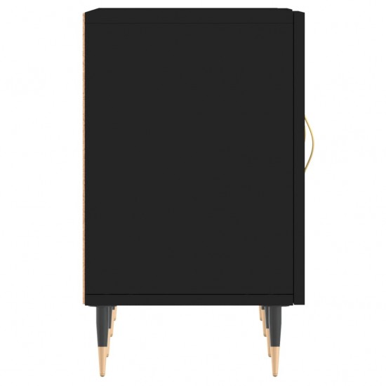 Televizoriaus spintelė, juoda, 150x30x50cm, apdirbta mediena