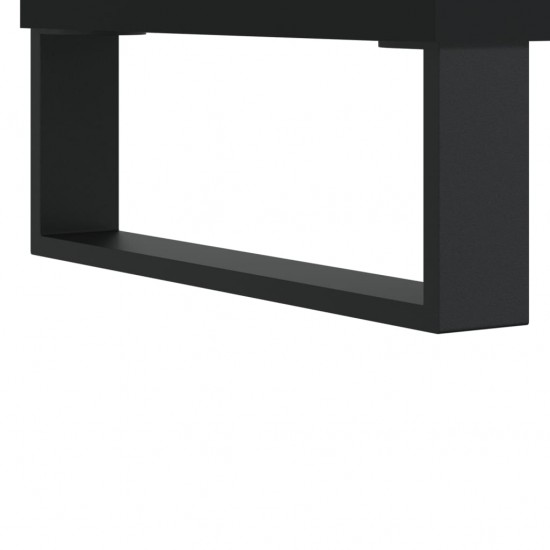 Kavos staliukas, juodas, 102x44,5x50cm, apdirbta mediena