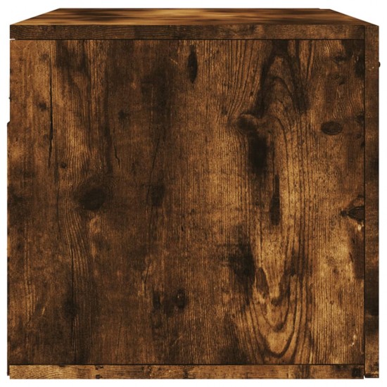 Sieninė spintelė, dūminio ąžuolo, 80x36,5x35cm, mediena