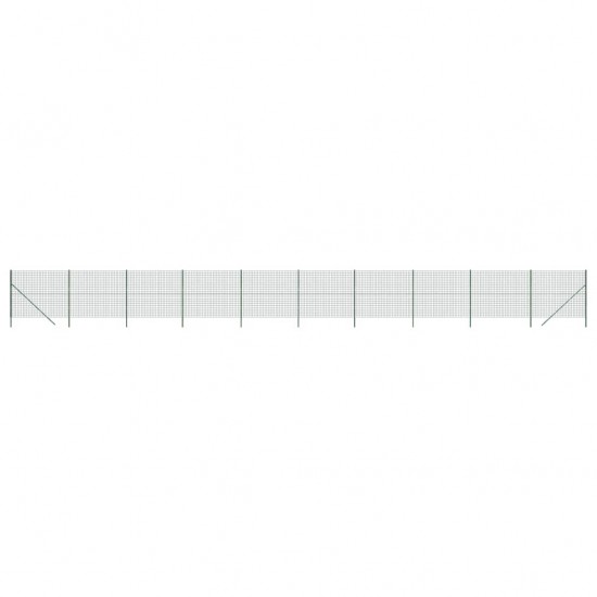 Vielinė tinklinė tvora, žalia, 2x25m, galvanizuotas plienas