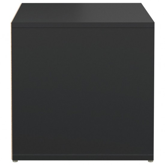 Dėžė-stalčius, juodos spalvos, 40,5x40x40cm, apdirbta mediena