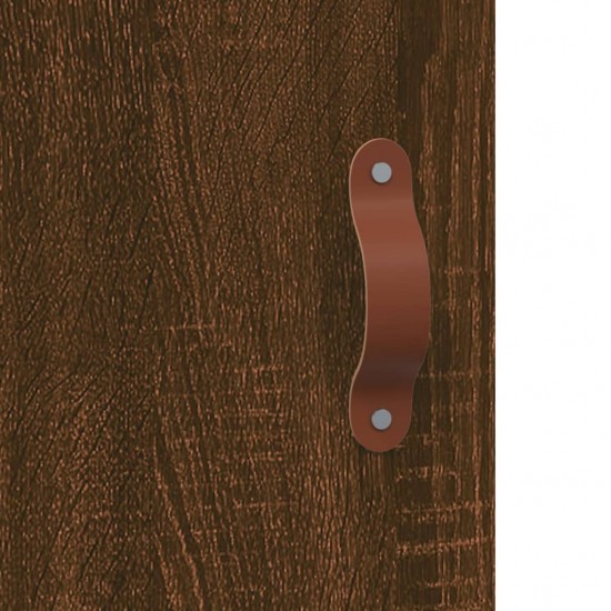 Šoninė spintelė, ruda ąžuolo, 69,5x34x90cm, apdirbta mediena