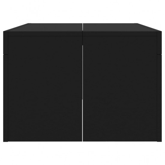 Kavos staliukas, juodos spalvos, 102x50x36cm, apdirbta mediena