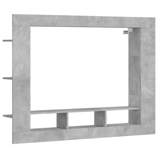 Televizoriaus spintelė, betono pilka, 152x22x113cm, mediena