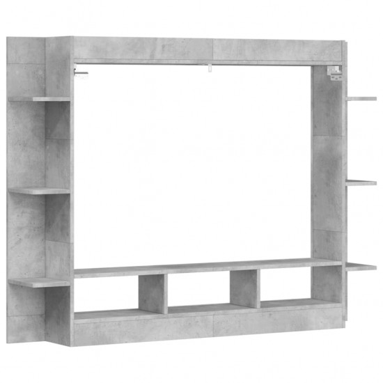 Televizoriaus spintelė, betono pilka, 152x22x113cm, mediena