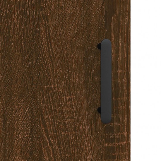 Komoda, rudos ąžuolo spalvos, 69,5x34x180cm, apdirbta mediena