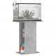 Akvariumo stovas, betono pilkas, 60,5x36x72,5cm, mediena