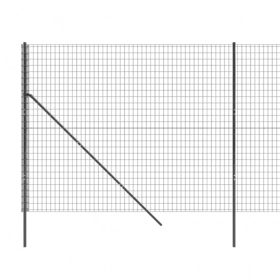 Vielinė tinklinė tvora, antracito, 1,8x25m, plienas