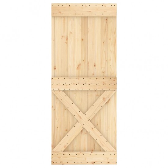 Durys NARVIK, 85x210cm, pušies medienos masyvas