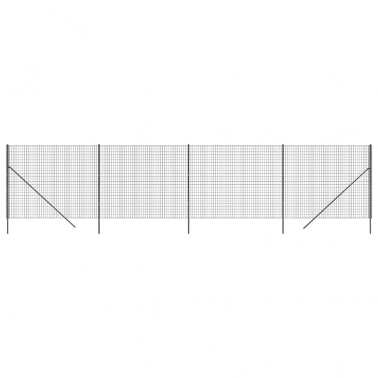 Vielinė tinklinė tvora, antracito, 1,8x10m, plienas