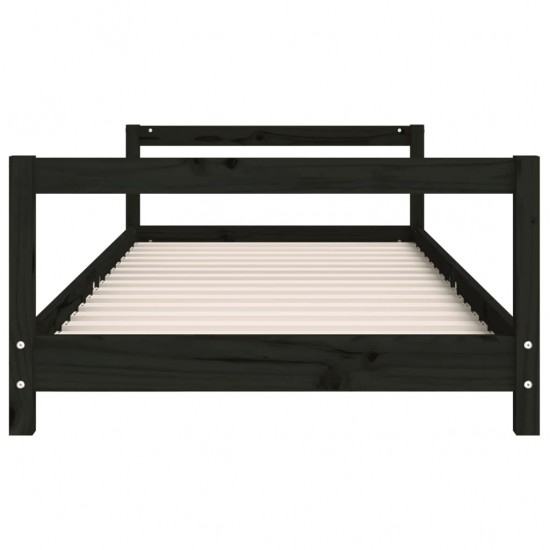 Vaikiškos lovos rėmas, juodas, 90x190cm, pušies masyvas