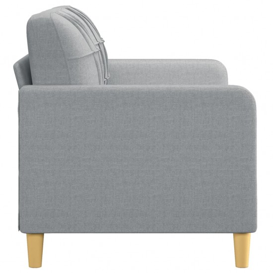 Dvivietė sofa, šviesiai pilkos spalvos, 140cm, audinys