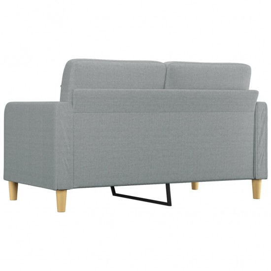 Dvivietė sofa, šviesiai pilkos spalvos, 140cm, audinys